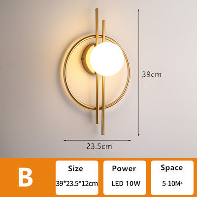 Home Living Room Background Wall Lamp