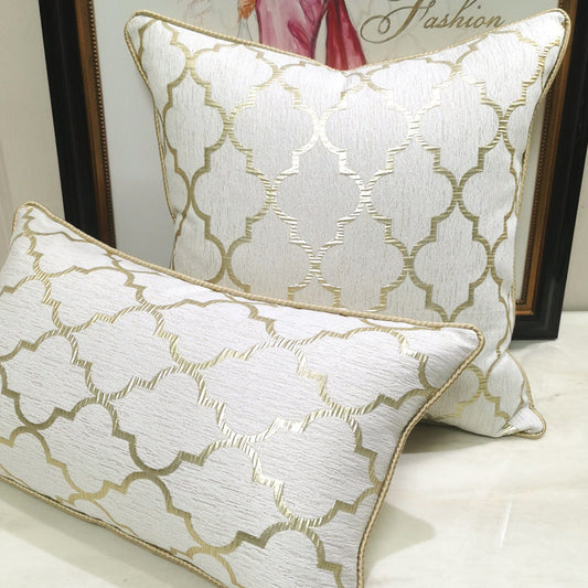 Chair Pillow Cover Light Luxury And Simplicity Modern Beige Gold