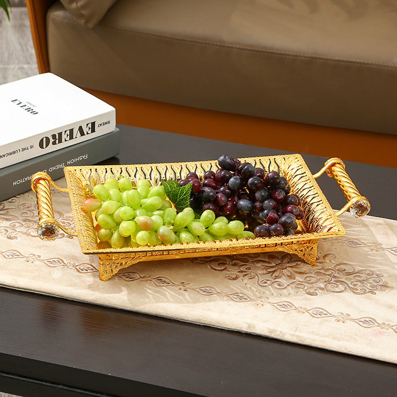 High-end European-style Long Fruit Plate For Household Luxury