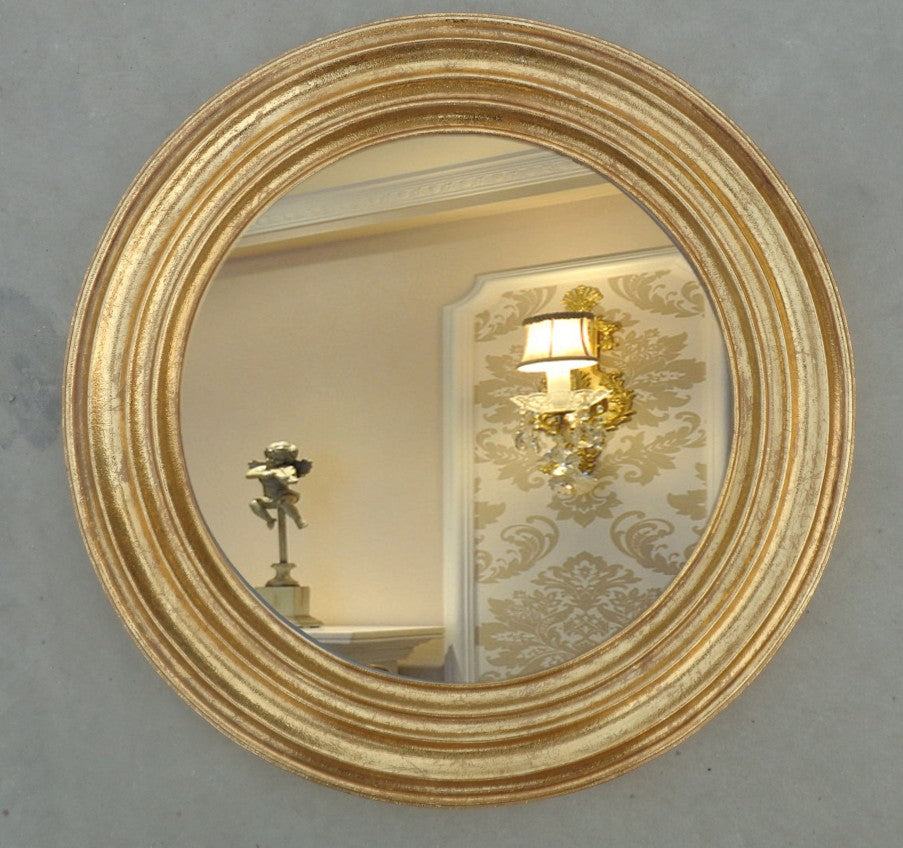 American Vintage Round Bathroom Vanity Mirror Decoration