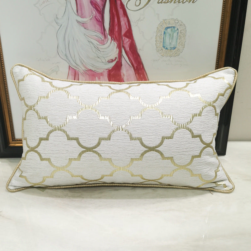 Chair Pillow Cover Light Luxury And Simplicity Modern Beige Gold