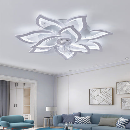 Modern Minimalist Living Room Fan Lamp Nordic Atmosphere