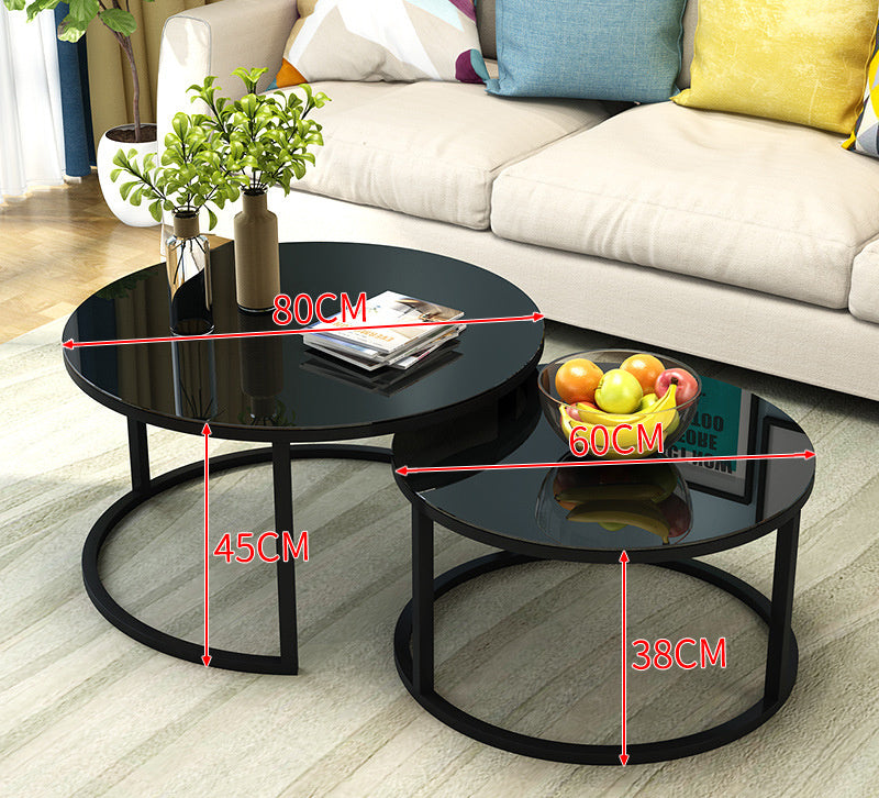 Simple Home Balcony Round Coffee Table